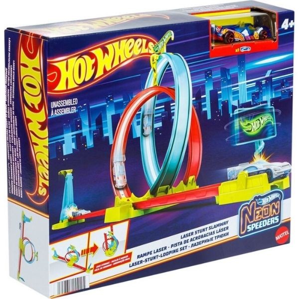 Hot Wheels Neon Yarışlar Çifte Çember Yarış Seti HPC05