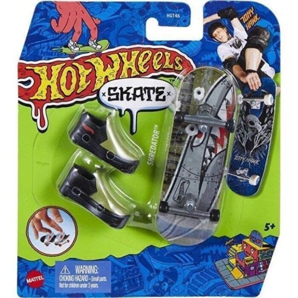 Hot Wheels Skate Parmak Kaykay ve Ayakkabı Paketleri HGT46 - Shredator