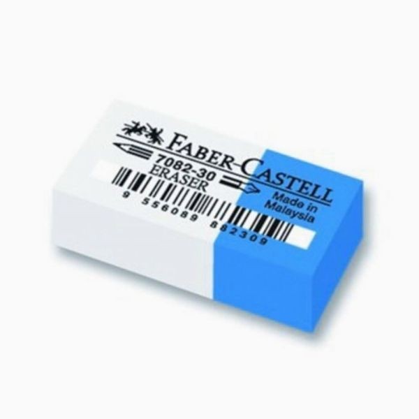 Faber Castell 7082 30 Mavi Beyaz Silgi