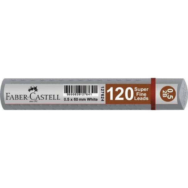Faber Castell Grip 0.5 2b 60 Mm Min 120 Li Gümüş