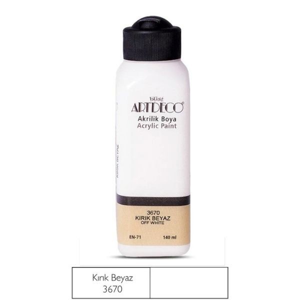 Artdeco Akrilik Boya Kırık 3670 Beyaz 140 ml