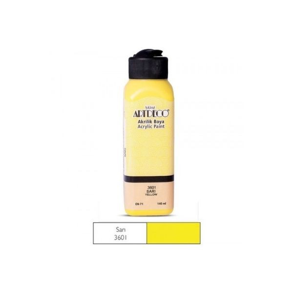 Artdeco Akrilik Boya Sarı 3601 140 ml