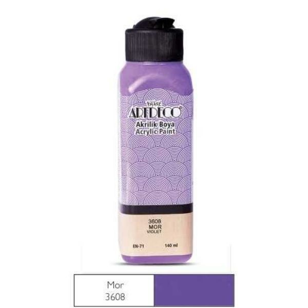 Artdeco Akrilik Boya Mor 3608 140 ml