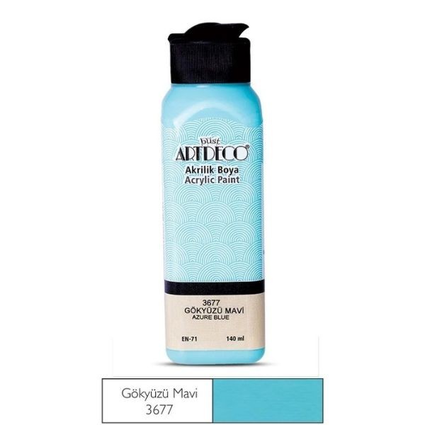 Artdeco Akrilik Boya Gökyüzü Mavi 3677 140 ml