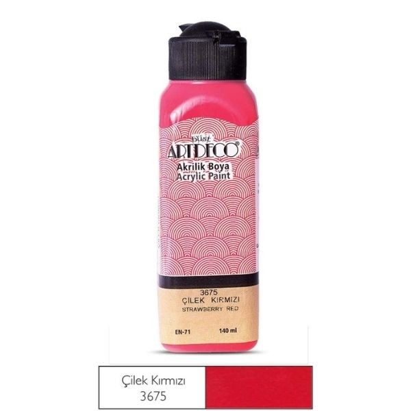Artdeco Akrilik Boya Çilek Kırmızı 3675 140 ml