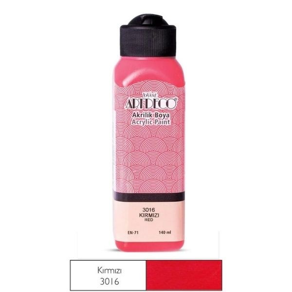 Artdeco Akrilik Boya Kırmızı 3016 140 ml
