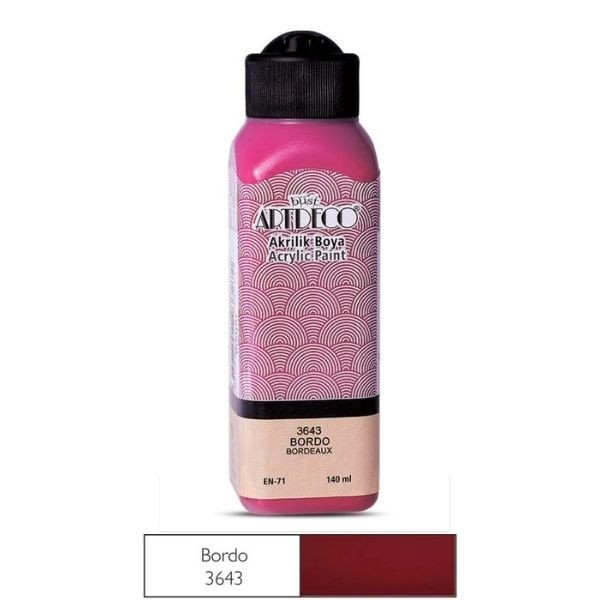 Artdeco Akrilik Boya Bordo 3643 140 ml
