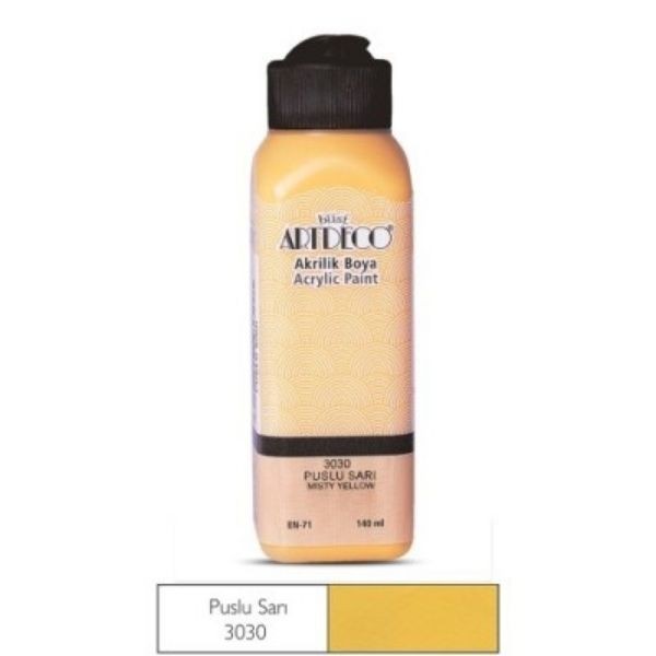Artdeco Akrilik Boya Puslu Sarı 3030 140 ml