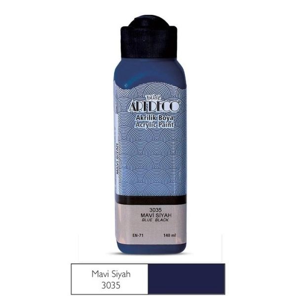 Artdeco Akrilik Boya Mavi Siyah 140 ml