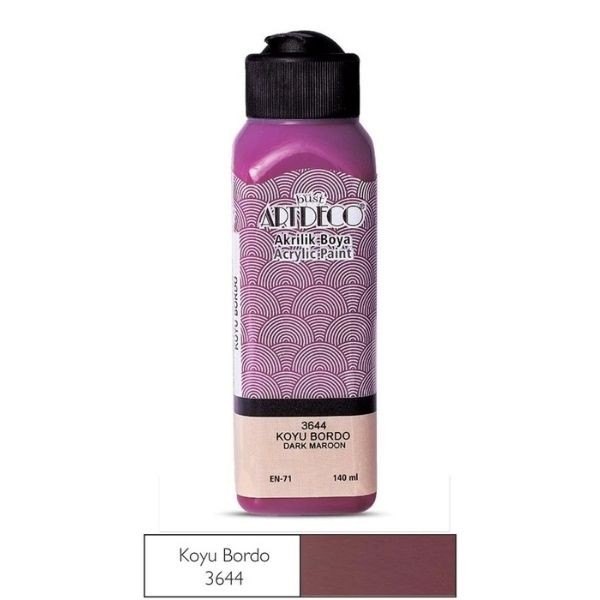 Artdeco Akrilik Boya Koyu Bordo 140 ml