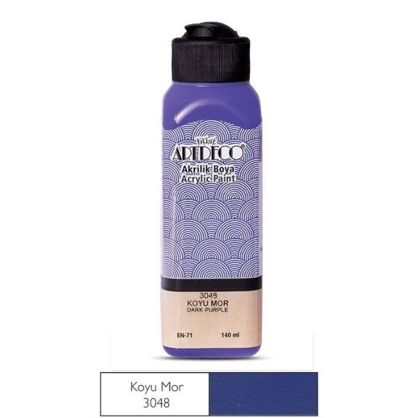 Artdeco Akrilik Boya Koyu Mor 140 ml