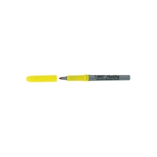 Bic Fine Point Permanent Marker Sarı 950467