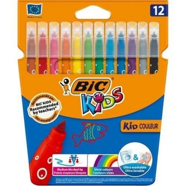 Bic Kid Couleur Keçeli Boya Kalemi 12`li Kutu