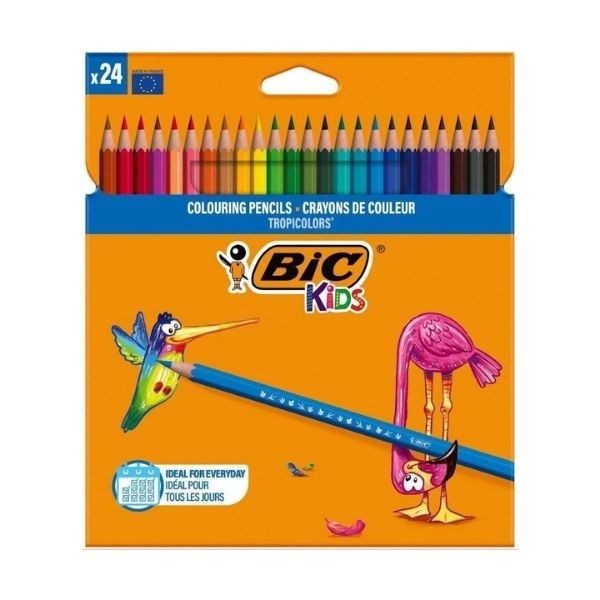 Bic Tropicolor2 Boya Kalemi Uzun 24`lü Kutu