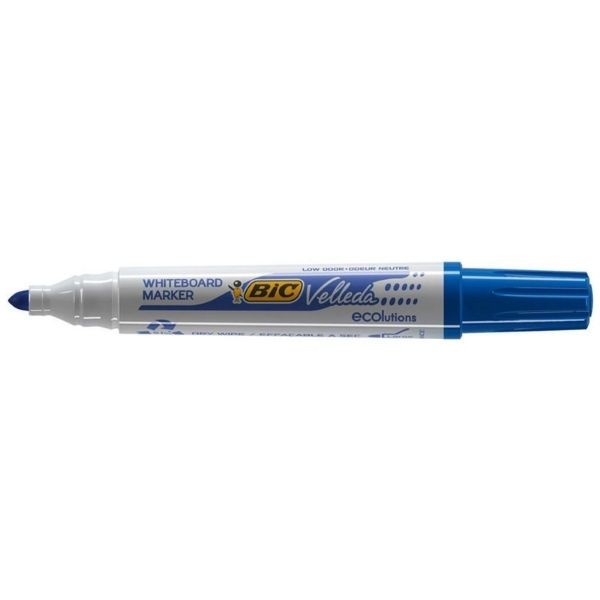 Bic Velleda 1701 Mavi Eco Yuvarlak Uç Beyaz Tahta Kalemi