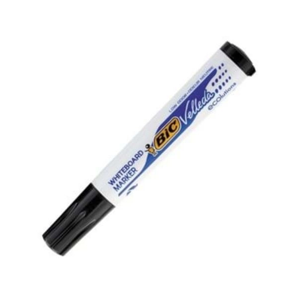 Bic Velleda 1701 Siyah Eco Yuvarlak Uç Beyaz Tahta Kalemi