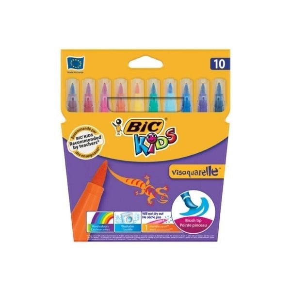 Bic Visaquarelle Fırça Uçlu Keçeli Kalem 10 Renk 828964