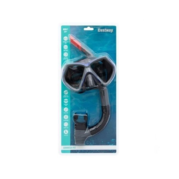 Bestway 24069 Maske Şnorkel Set Silikon & Tempered Cam 6