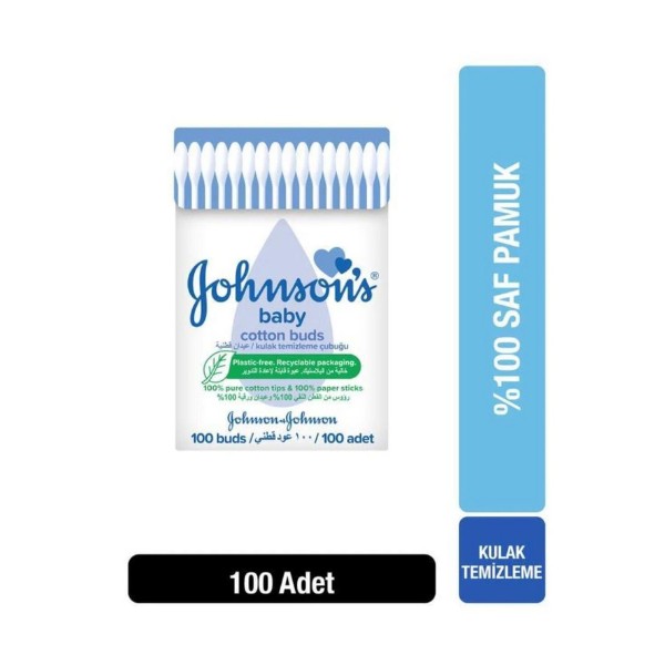 JOHNSONS BABY KULAK TEMİZLEME ÇUBUĞU 100'LÜ