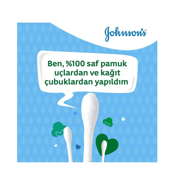 JOHNSONS BABY KULAK TEMİZLEME ÇUBUĞU 100'LÜ