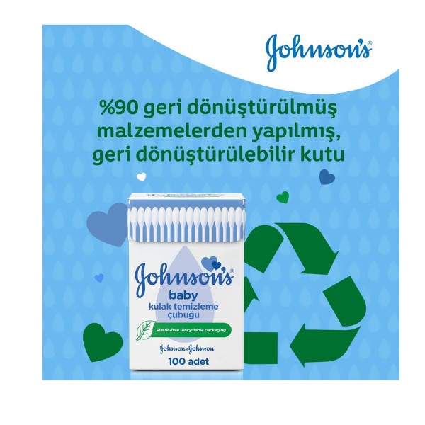 JOHNSONS BABY KULAK TEMİZLEME ÇUBUĞU 100'LÜ