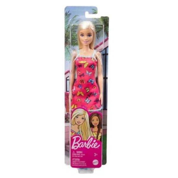 Barbie Şık Barbie Bebekler T7439 - Pembe Elbiseli