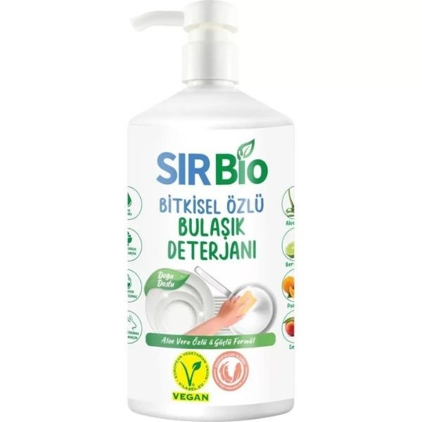 Sır Bio Bitkisel Özlü Elde Bulaşık Deterjanı 1000 Ml