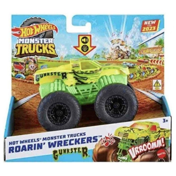 Hot Wheels Monster Trucks 1:43 Kükreyen Arabalar HDX60-HMM54 Gunkster