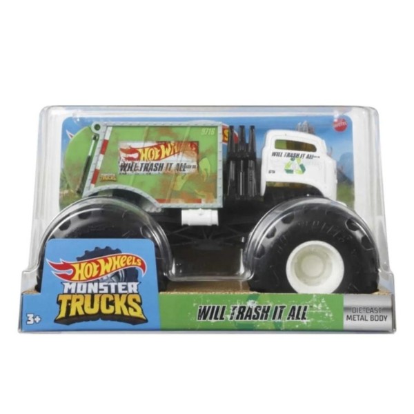 Hot Wheels Monster Trucks 1:24 Arabalar FYJ83 - HTM90 Will Thrash It All