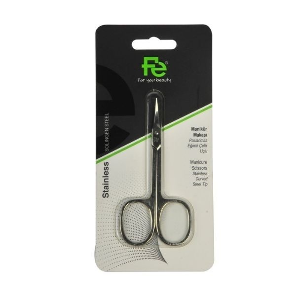 FE Manikür Makası Eğimli Çelik Uçlu
