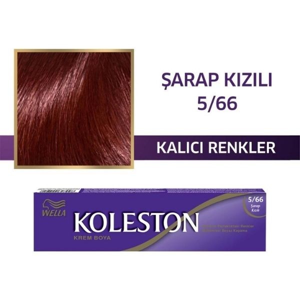 Koleston Tüp Krem Saç Boyası 5/66 Şarap Kızılı