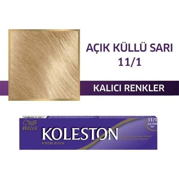 Koleston Tüp Krem Saç Boyası 11/1 Açık Küllü Sarı