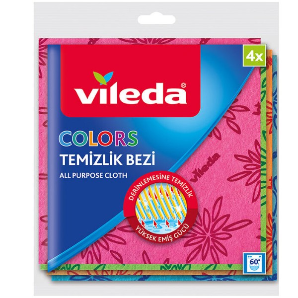 Vileda Renkli Bez 4Lü