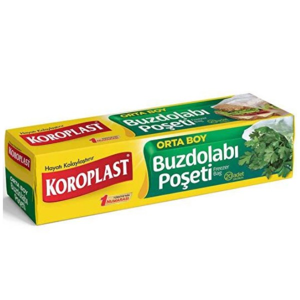 Koroplast Buzdolabı Poşeti Orta Boy 20'li