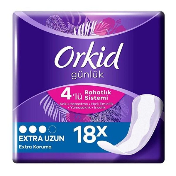 Orkid Günlük Koruma Extra Uzun Tekli 18Li