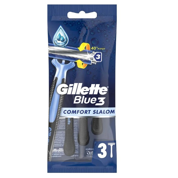 Gillette Blue III Comfort Slalom Poşet 3Lü