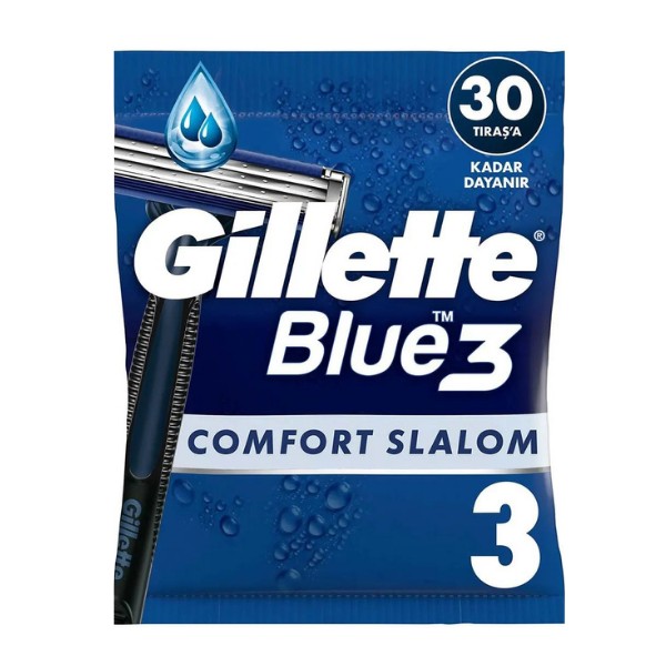 Gillette Blue III Comfort Slalom Poşet 3Lü