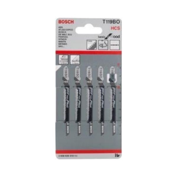 Bosch T119BO Dekupaj Testeresi Bıçağı 5li Paket