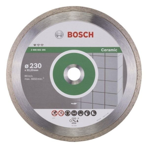 Bosch Standard Seri Seramik İçin Elmas Kesme Diski 230 mm