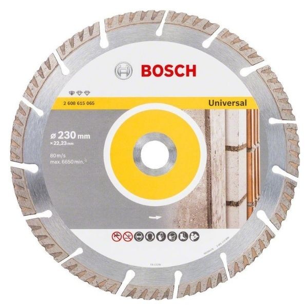 Bosch Standard Seri Genel Yapı Malzemeleri İçin Elmas Kesme Diski 230 mm