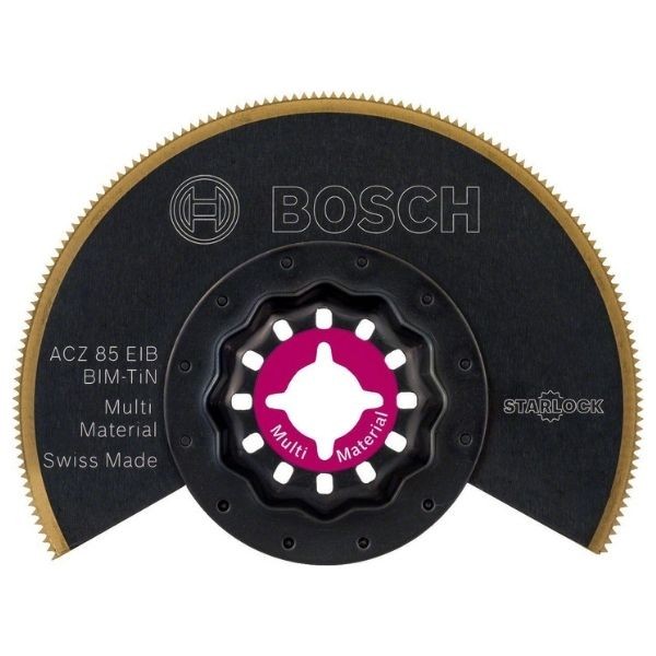 Bosch Starlock - ACZ 85 EIB - BIM-TIN Çoklu Malzeme İçin Segman Testere Bıçağı, Bombeli 1'li