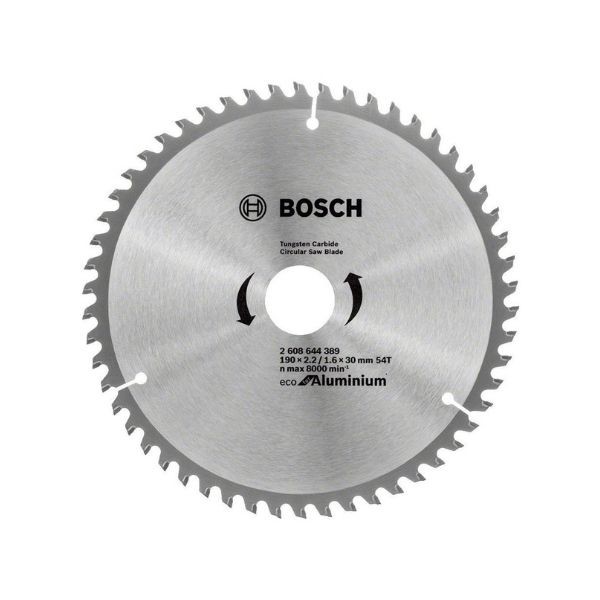 Bosch Alüminyum Daire Testere Optiline Eco 190*30 54 Diş