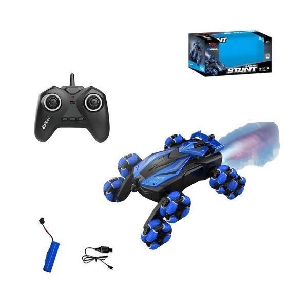 Vardem - Uzaktan Kumandalı Şarjlı 8 Tekerli Buhar Atan Akrobat Araba 666-819