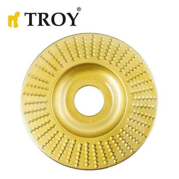 TROY 25071 Avuç Taşlamalar için Düz Ahşap Törpü Diski