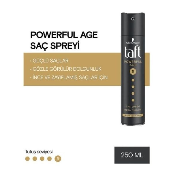 Taft Powerful Age Saç Spreyi 250 Ml