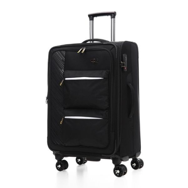 Ççs 630 Kumaş Küçük Boy Valiz Siyah