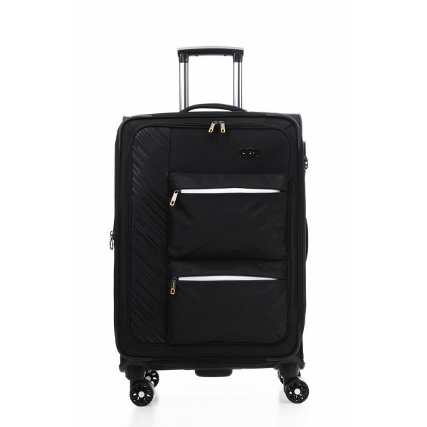 Ççs 630 Kumaş Küçük Boy Valiz Siyah