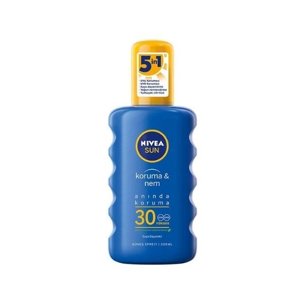 Nivea Sun SPF30 Güneş Koruyucu ve 48 Nemlendirici Güneş Kremi Sprey 200 Ml