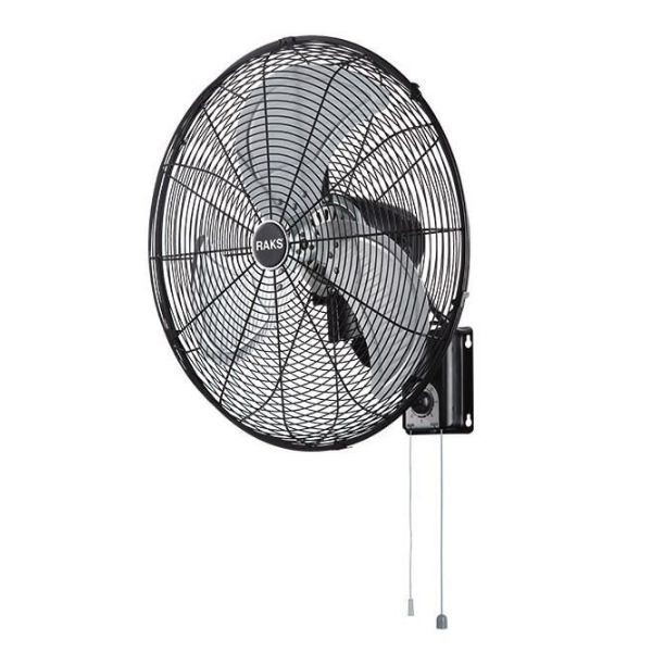 RAKS WF 20 SA Sanayi Tipi Duvar Vantilatörü Siyah