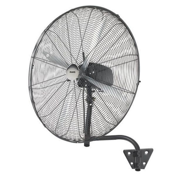 RAKS WF 30 SA Sanayi Tipi Duvar Vantilatörü Siyah